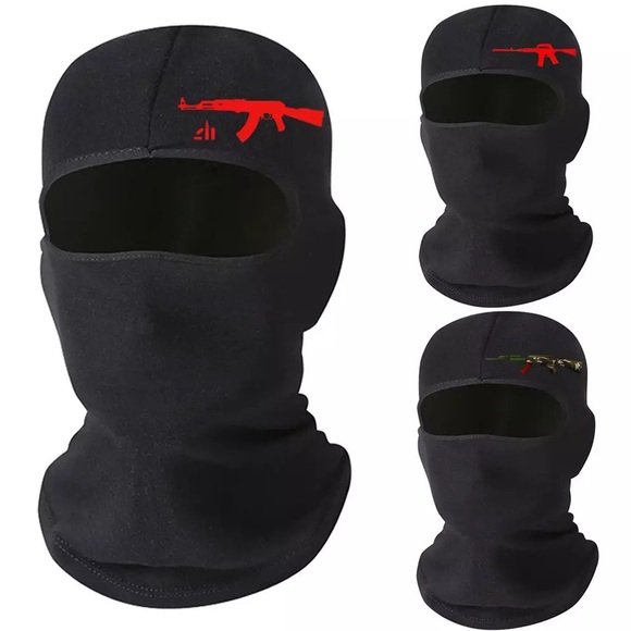 FULL MASK - SKI MASK WITH GUN DESIGN - Picture 1 of 3